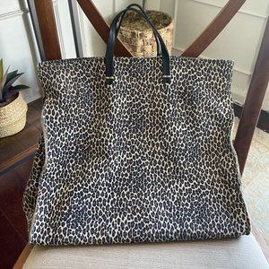 CLARE V SIMPLE TOTE IN MINI CAT SUEDE - USED BUT IN GOOD CONDITION SEE PHOTOS